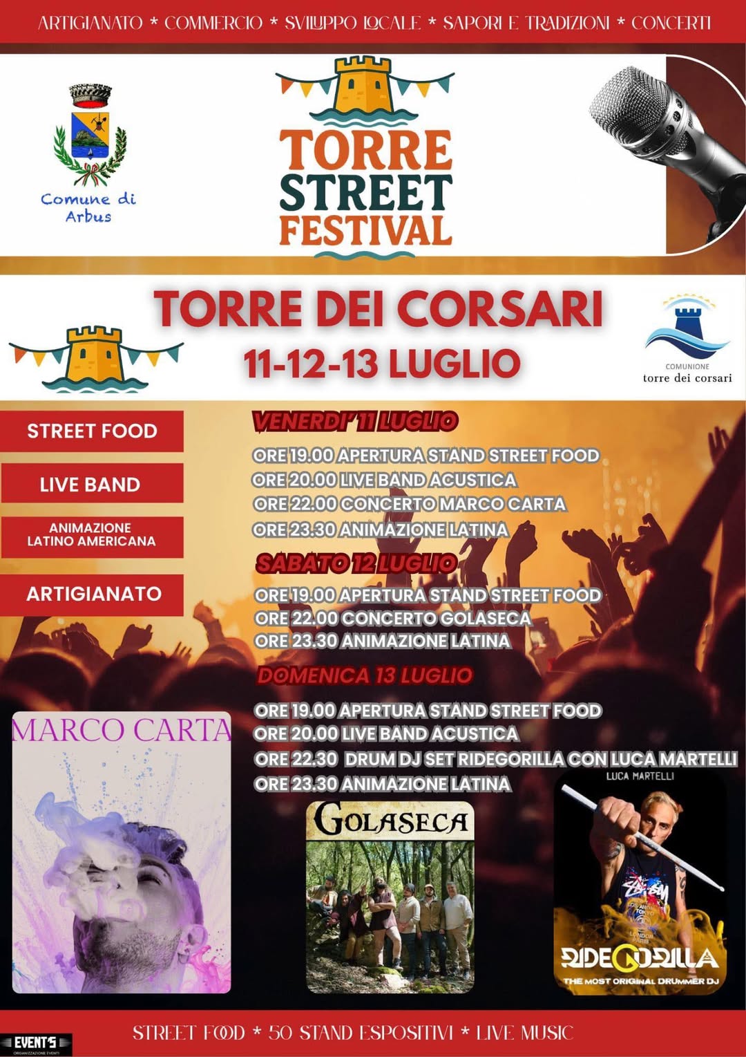 Torre Street Festival: Musica e Sapori a Torre dei Corsari